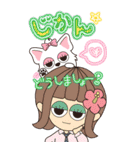 【予定】ハピチャラガール☆3（個別スタンプ：10）