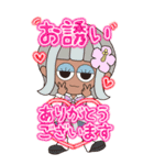 【予定】ハピチャラガール☆3（個別スタンプ：13）