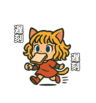 猫耳ガールのリアクションスタンプ（初夏）（個別スタンプ：2）