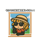 猫耳ガールのリアクションスタンプ（初夏）（個別スタンプ：10）