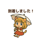 猫耳ガールのリアクションスタンプ（初夏）（個別スタンプ：17）