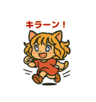 猫耳ガールのリアクションスタンプ（初夏）（個別スタンプ：20）