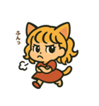 猫耳ガールのリアクションスタンプ（初夏）（個別スタンプ：24）