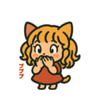猫耳ガールのリアクションスタンプ（初夏）（個別スタンプ：27）