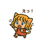 猫耳ガールのリアクションスタンプ（初夏）（個別スタンプ：29）