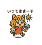 猫耳ガールのリアクションスタンプ（初夏）（個別スタンプ：32）