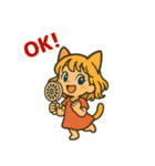猫耳ガールのリアクションスタンプ（初夏）（個別スタンプ：34）