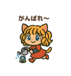 猫耳ガールのリアクションスタンプ（初夏）（個別スタンプ：38）