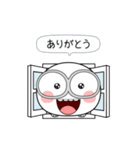 白くてメガネをかけたやつら 3（個別スタンプ：13）