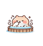 お風呂猫 疑問,（個別スタンプ：17）
