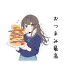 孤独居酒屋女子のひとり飲み（個別スタンプ：14）