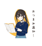 孤独居酒屋女子のひとり飲み（個別スタンプ：33）