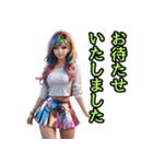 仮装女子_ギャル敬語編（個別スタンプ：11）