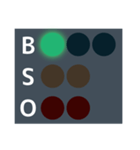 便利な野球の光るBSOカウントボードセット（個別スタンプ：2）