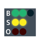 便利な野球の光るBSOカウントボードセット（個別スタンプ：11）