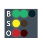 便利な野球の光るBSOカウントボードセット（個別スタンプ：20）