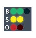 便利な野球の光るBSOカウントボードセット（個別スタンプ：23）