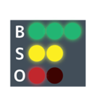 便利な野球の光るBSOカウントボードセット（個別スタンプ：24）
