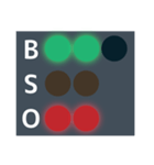 便利な野球の光るBSOカウントボードセット（個別スタンプ：27）