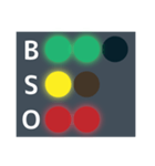便利な野球の光るBSOカウントボードセット（個別スタンプ：32）