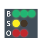 便利な野球の光るBSOカウントボードセット（個別スタンプ：33）