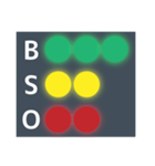 便利な野球の光るBSOカウントボードセット（個別スタンプ：36）