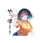 空っぽ冷蔵庫★デリバリー女子（個別スタンプ：3）