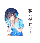 空っぽ冷蔵庫★デリバリー女子（個別スタンプ：7）