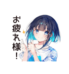 空っぽ冷蔵庫★デリバリー女子（個別スタンプ：8）