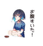 空っぽ冷蔵庫★デリバリー女子（個別スタンプ：13）