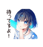 空っぽ冷蔵庫★デリバリー女子（個別スタンプ：14）