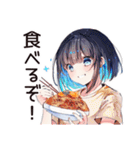 空っぽ冷蔵庫★デリバリー女子（個別スタンプ：17）