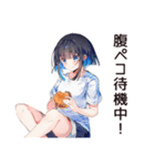 空っぽ冷蔵庫★デリバリー女子（個別スタンプ：31）