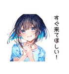 空っぽ冷蔵庫★デリバリー女子（個別スタンプ：39）