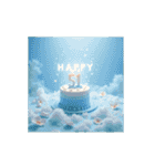 動く！お祝い誕生日ケーキ(49～72才用)（個別スタンプ：3）