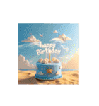 動く！お祝い誕生日ケーキ(49～72才用)（個別スタンプ：13）