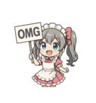 メルフィ：ピンクメイドスタンプ Vol.1（個別スタンプ：6）