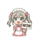 メルフィ：ピンクメイドスタンプ Vol.1（個別スタンプ：7）
