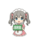 メルフィ：ピンクメイドスタンプ Vol.1（個別スタンプ：12）