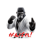 ゴリラ×アクションスター！3Dリアル！（個別スタンプ：11）