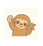リラックスしたナマケモノの日常（個別スタンプ：3）