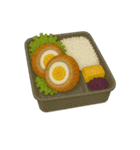 食事シリーズ お弁当 ガッツリ系（個別スタンプ：28）