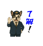 フレンチブルのタクシードライバー1（個別スタンプ：5）