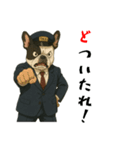 フレンチブルのタクシードライバー1（個別スタンプ：13）