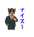 フレンチブルのタクシードライバー1（個別スタンプ：19）