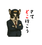 フレンチブルのタクシードライバー1（個別スタンプ：25）