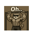 ムキ！マッスルキャッツ（個別スタンプ：6）