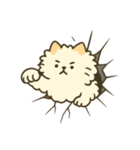 画面で遊んでいる猫（個別スタンプ：1）