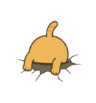 画面で遊んでいる猫（個別スタンプ：2）
