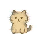 画面で遊んでいる猫（個別スタンプ：12）